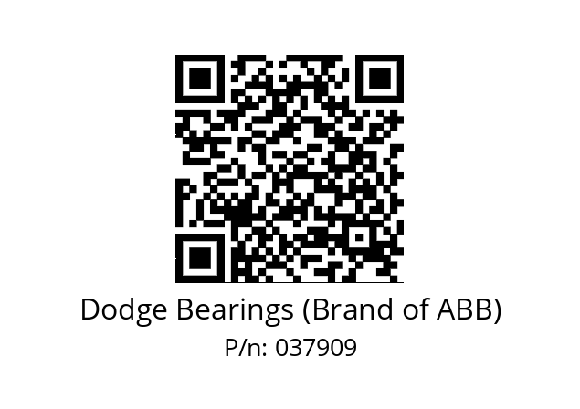   Dodge Bearings (Brand of ABB) 037909