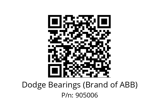   Dodge Bearings (Brand of ABB) 905006