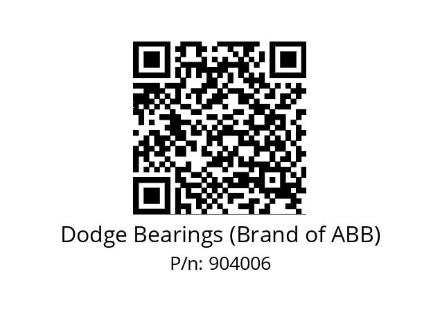   Dodge Bearings (Brand of ABB) 904006