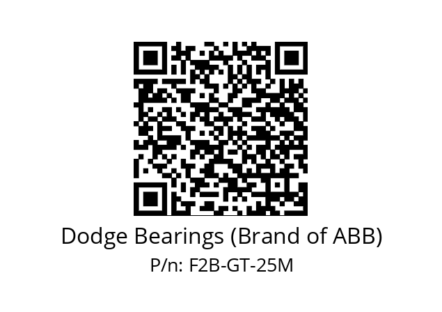   Dodge Bearings (Brand of ABB) F2B-GT-25M