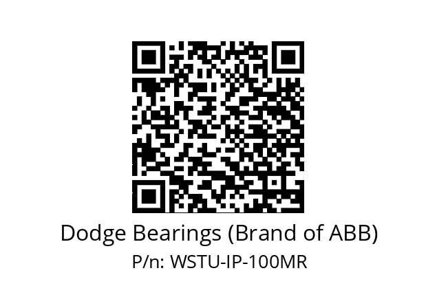   Dodge Bearings (Brand of ABB) WSTU-IP-100MR