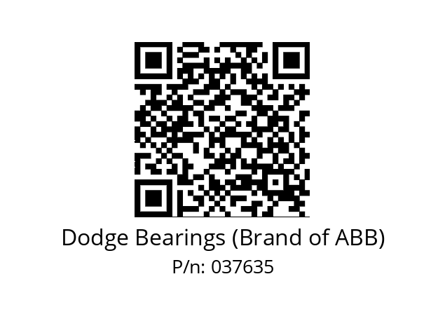   Dodge Bearings (Brand of ABB) 037635