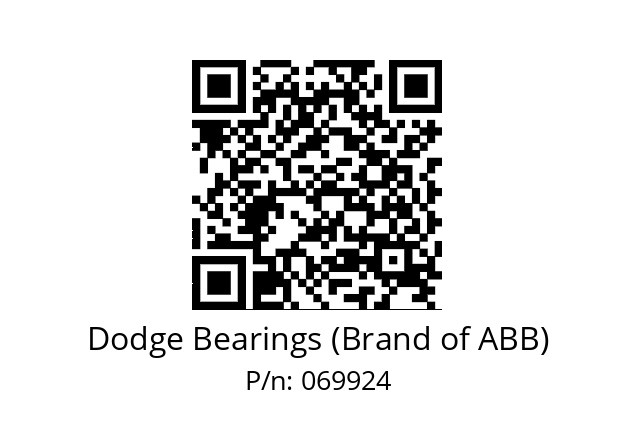   Dodge Bearings (Brand of ABB) 069924