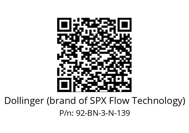  92-BN-3-N-139 Dollinger (brand of SPX Flow Technology) 92-BN-3-N-139