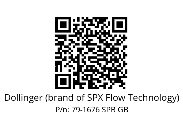   Dollinger (brand of SPX Flow Technology) 79-1676 SPB GB