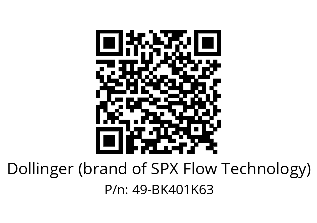   Dollinger (brand of SPX Flow Technology) 49-BK401K63