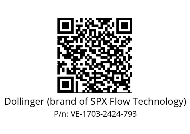   Dollinger (brand of SPX Flow Technology) VE-1703-2424-793