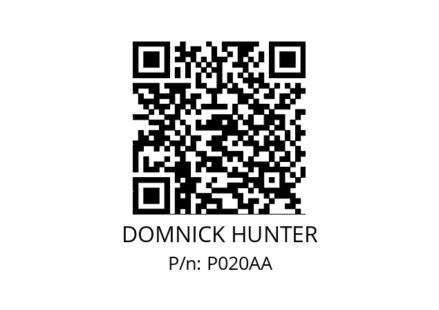   DOMNICK HUNTER P020AA