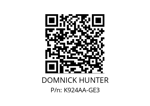   DOMNICK HUNTER K924AA-GE3