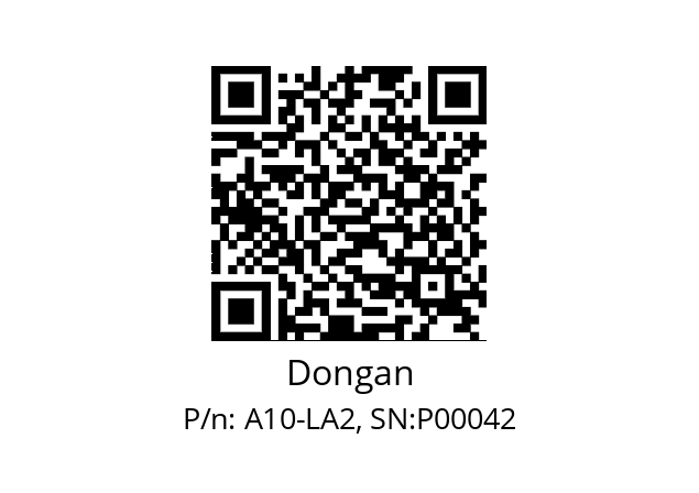   Dongan A10-LA2, SN:P00042