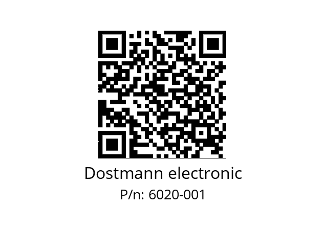   Dostmann electronic 6020-001