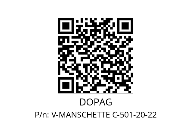   DOPAG V-MANSCHETTE C-501-20-22