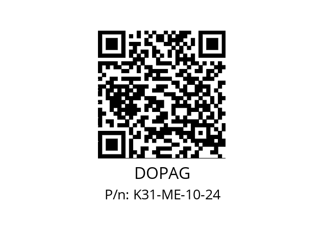   DOPAG K31-ME-10-24