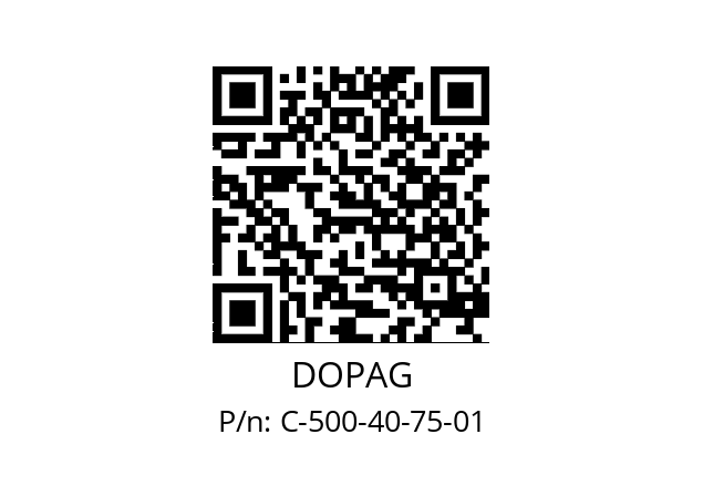   DOPAG C-500-40-75-01