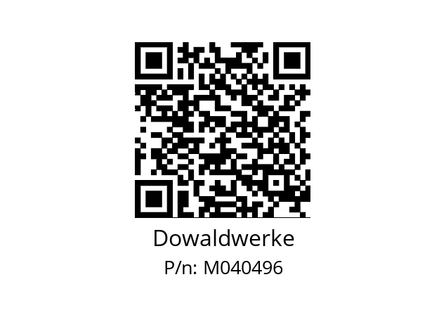   Dowaldwerke M040496