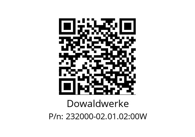   Dowaldwerke 232000-02.01.02:00W