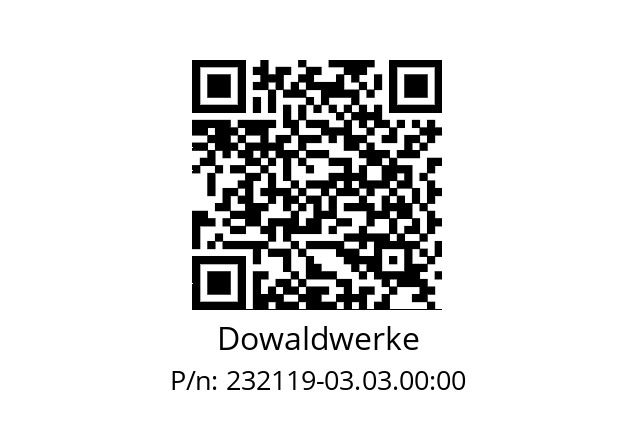   Dowaldwerke 232119-03.03.00:00