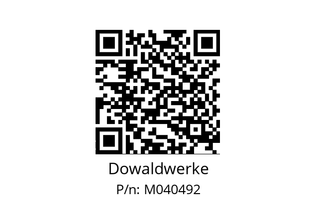   Dowaldwerke M040492