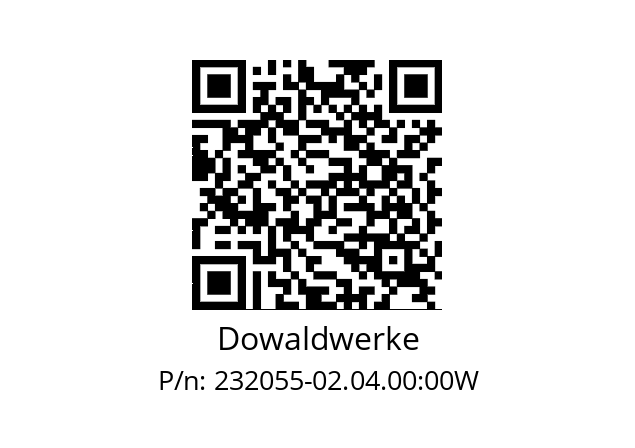   Dowaldwerke 232055-02.04.00:00W