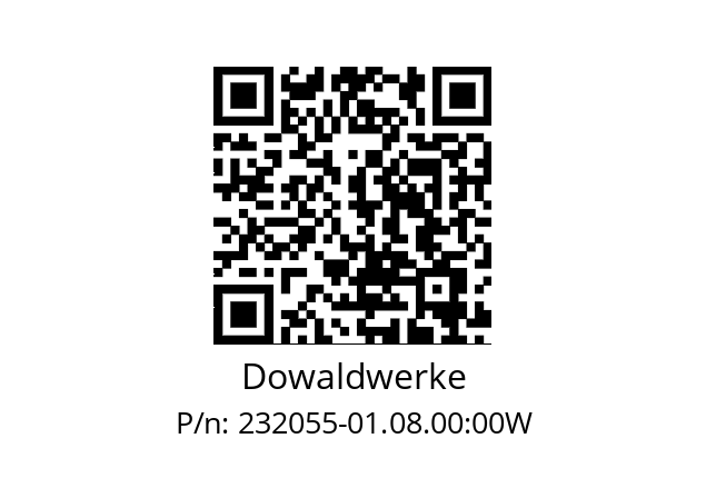   Dowaldwerke 232055-01.08.00:00W