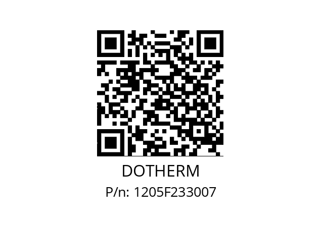   DOTHERM 1205F233007