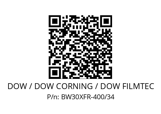   DOW / DOW CORNING / DOW FILMTEC BW30XFR-400/34