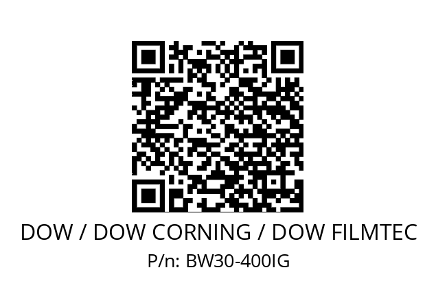   DOW / DOW CORNING / DOW FILMTEC BW30-400IG