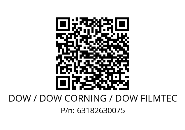   DOW / DOW CORNING / DOW FILMTEC 63182630075