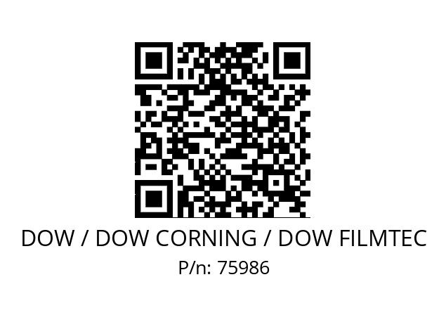   DOW / DOW CORNING / DOW FILMTEC 75986