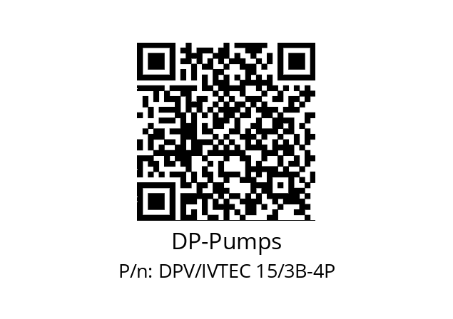   DP-Pumps DPV/IVTEC 15/3B-4P