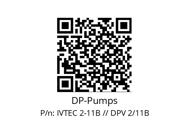   DP-Pumps IVTEC 2-11B // DPV 2/11B