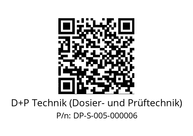   D+P Technik (Dosier- und Prüftechnik) DP-S-005-000006