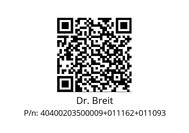   Dr. Breit 40400203500009+011162+011093