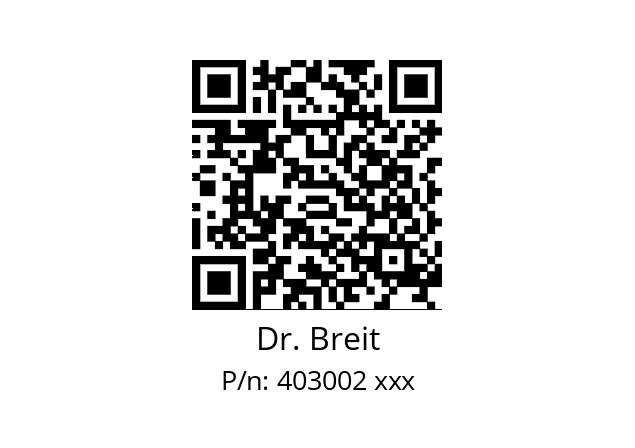   Dr. Breit 403002 xxx