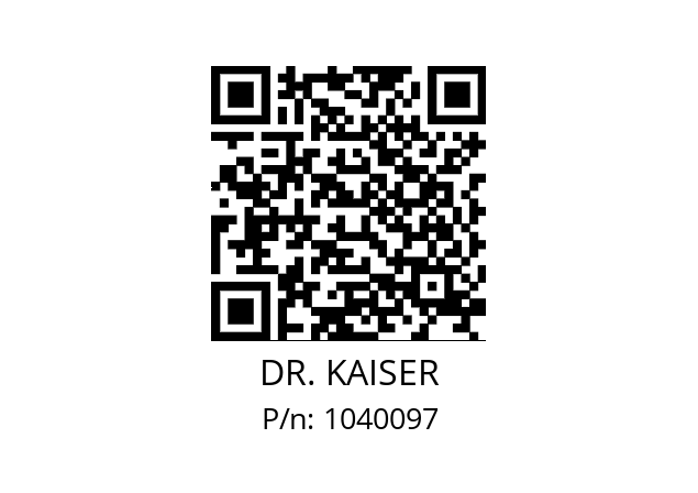   DR. KAISER 1040097