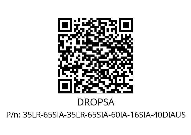   DROPSA 35LR-65SIA-35LR-65SIA-60IA-16SIA-40DIAUS