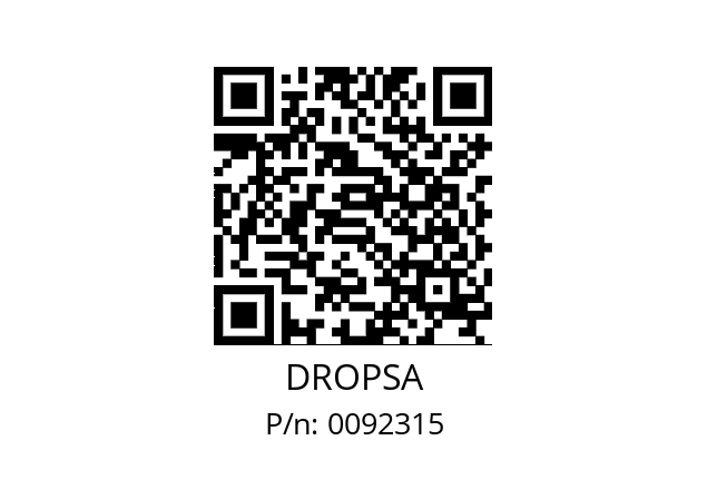   DROPSA 0092315