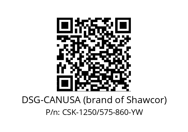   DSG-CANUSA (brand of Shawcor) CSK-1250/575-860-YW