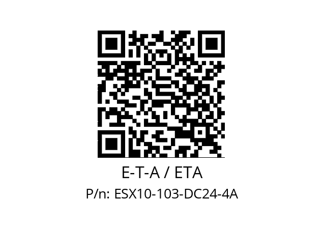   E-T-A / ETA ESX10-103-DC24-4A