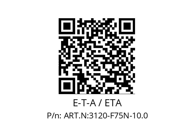   E-T-A / ETA ART.N:3120-F75N-10.0