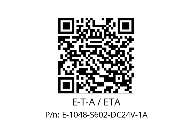   E-T-A / ETA E-1048-S602-DC24V-1A