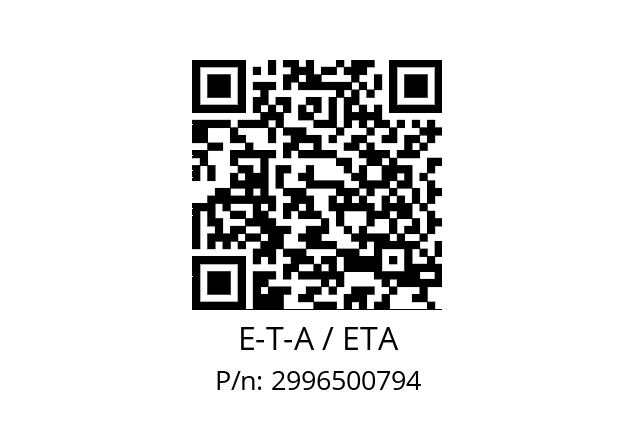   E-T-A / ETA 2996500794