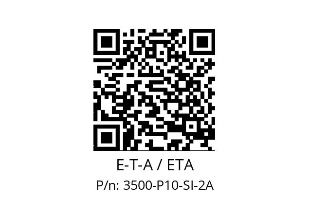   E-T-A / ETA 3500-P10-SI-2A