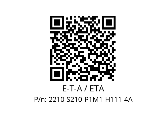   E-T-A / ETA 2210-S210-P1M1-H111-4A