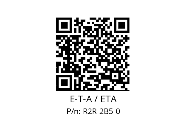   E-T-A / ETA R2R-2B5-0