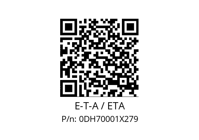   E-T-A / ETA 0DH70001X279