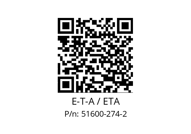   E-T-A / ETA 51600-274-2