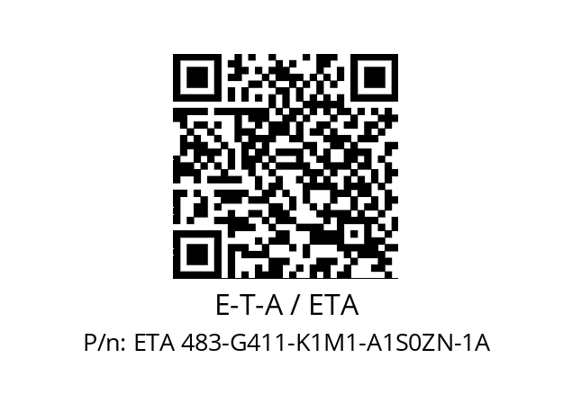   E-T-A / ETA ETA 483-G411-K1M1-A1S0ZN-1A