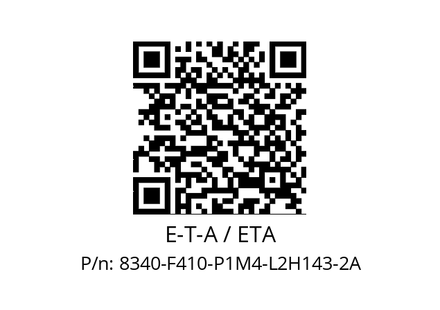   E-T-A / ETA 8340-F410-P1M4-L2H143-2A