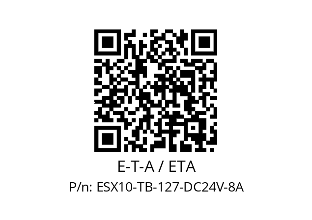   E-T-A / ETA ESX10-TB-127-DC24V-8A